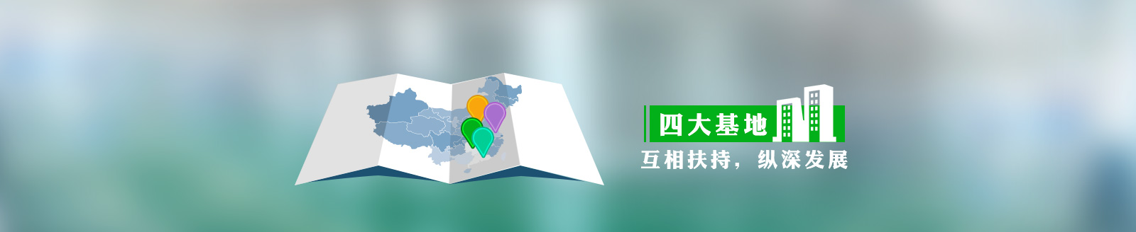 四大基地，互相扶持，縱深發(fā)展